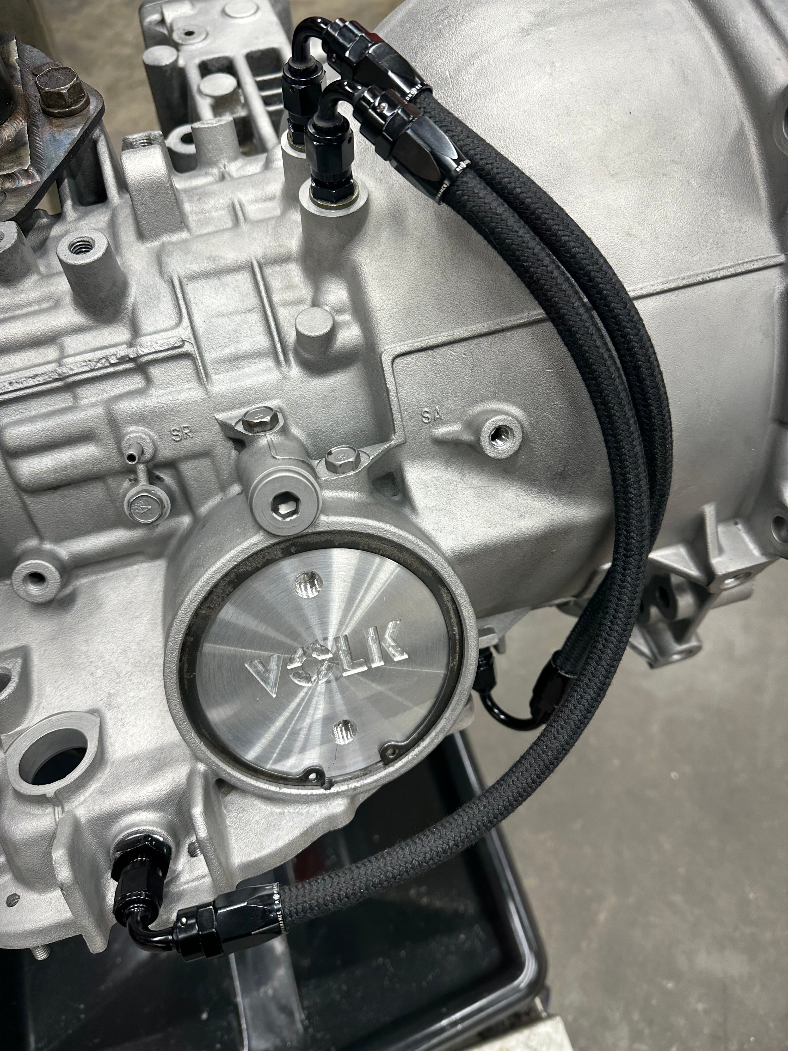 Modify case for planetary feed and cooler return – Aaron Gregory Racing